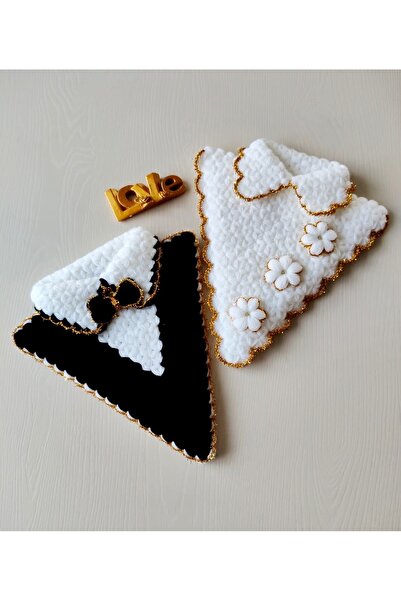 Meyra Home Çeyizlik 2'li Gelin Damat Lif Seti Üçgen Model