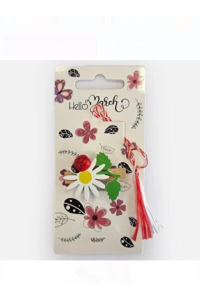 OEM CHARMS MARCH DAISY WOOD BUB- 5 pcs