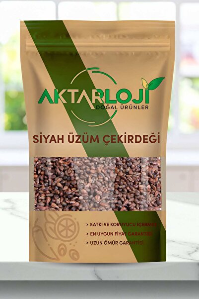 aktarloji 25 Gr Siyah Üzüm Çekirdeği Tane / Grape Seed - Katkısız & Doğal