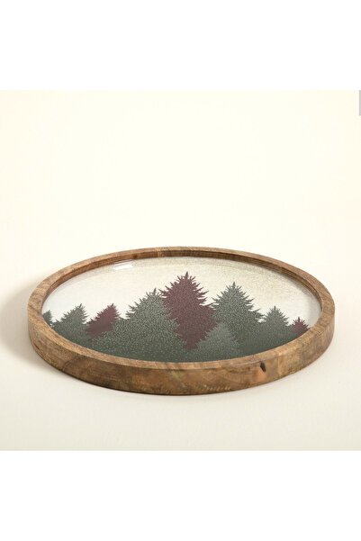 Chakra Pino SunumTabağı 30 cm Natural