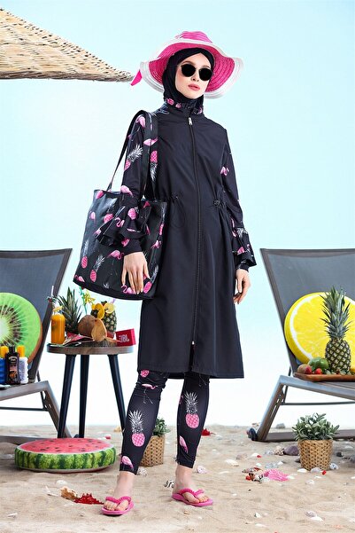 Genel Markalar FLAMİNGO DESEN TESETTÜR MAYO