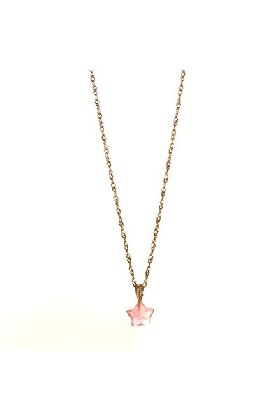 JİMNY JEWELRY Essence Doğaltaş Farklı Uçlu Çelik Gold Kolye Serisi