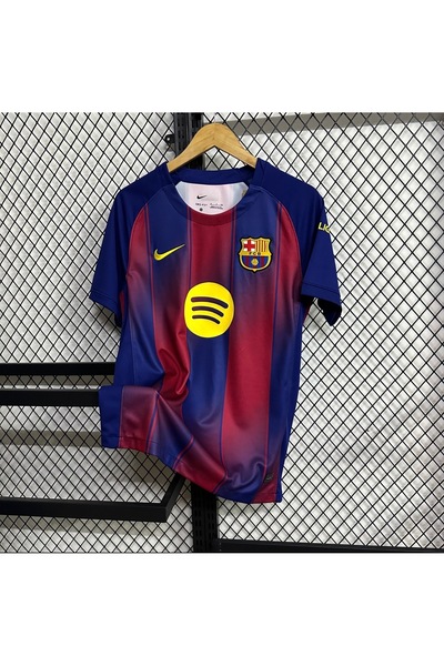 NO BRAND قميص برشلونة الأساسي أحمر وأزرق ليزر