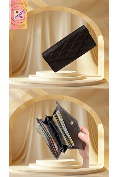 OEM Brown genuine leather wallet – 12 cards, 5 banknotes, coin zipper, refine...