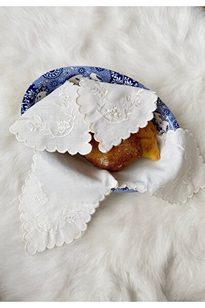 QBR Home غطاء الخبز المطرز. نموذج اللبلاب