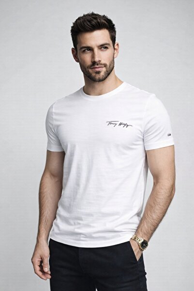 Tommy Hilfiger signature logo t-shirt regular fit - men