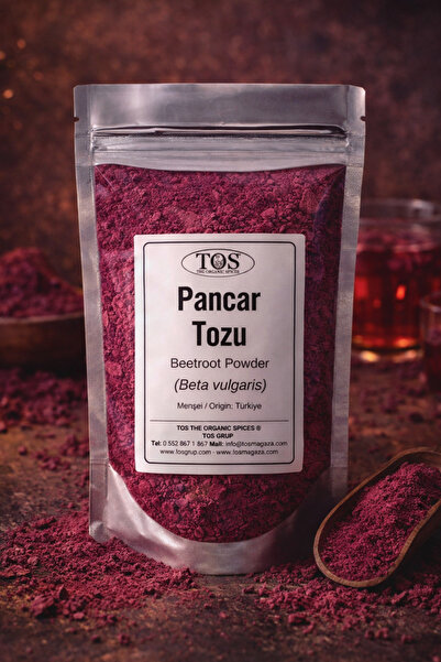 TOS The Organic Spices Pancar Tozu 250 gr (1. Kalite) Beta vulgaris / Beet Po...