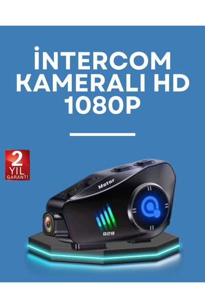 Kanonik Education Q28 خوذة سماعة رأس 1080P HD كاميرا - بلوتوث 5.3، مقاومة للم...