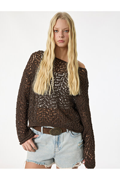 Koton Pulover din tricotaje ajurate cu mânecă lungă