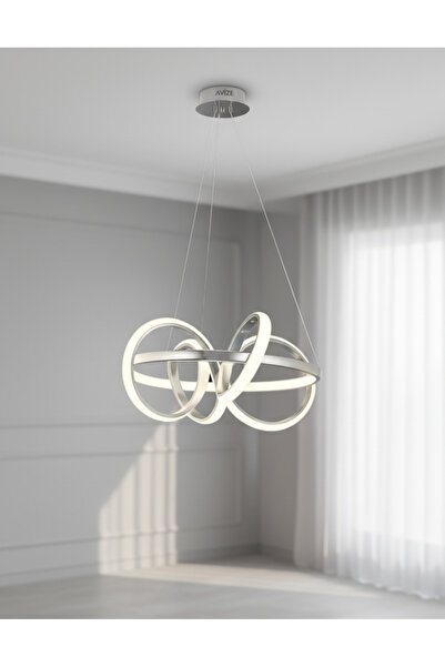 lüx aydınlatma SILA LEDLİ MODERN KROM AVİZE