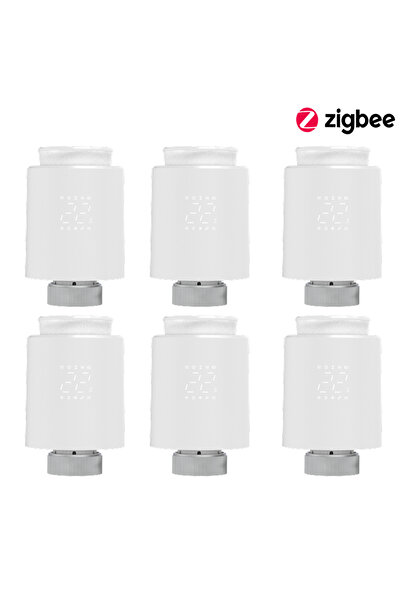 Choice 6 قطع من مشغلات رادياتير EZAIOT الذكية بتقنية واي فاي/زيجبي 3.0، صماما...