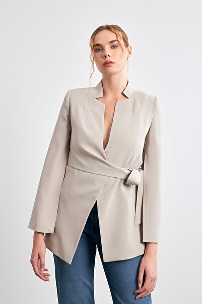 Setre Кам'яна форма Рукав з деталями Пояс з деталями Піджак