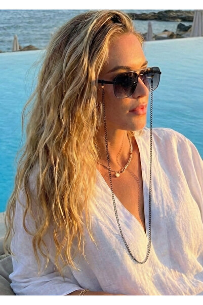 Duke Nickle Black Glasses Chain - Stylish and Comfortable Design