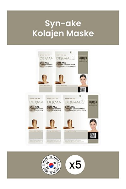Dermal Sıkılaştırıcı Yaşlanma Karşıtı Syn-Ake Kolajen Maske 23 gr 5 Adet