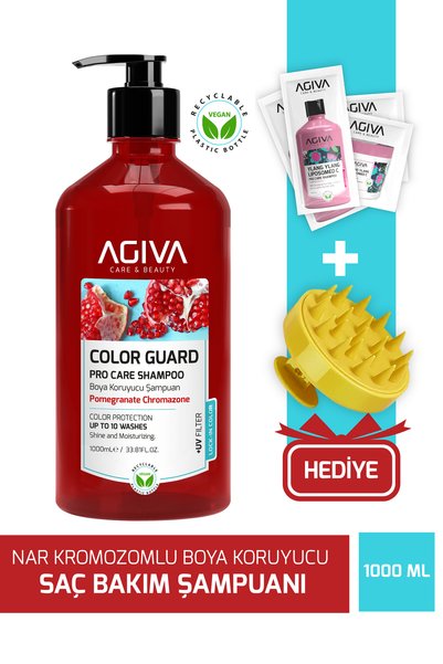 agiva care& beauty Boya Koruyucu Nemlendirici Saç Bakım Şampuanı-1000ML