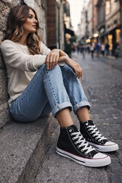 XStreet حذاء رياضي طويل من الكتان - حذاء رياضي كاجوال للجنسين