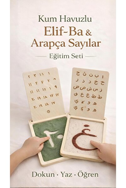 LUGA ATÖLYE Luga Atölye Kum Havuzlu Elif-Ba ve Arapça Sayılar Öğretici Eğitim...