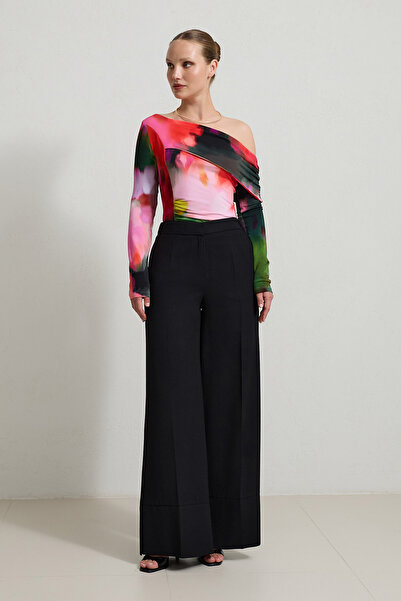 Setre Μαύρο παντελόνι με λεπτομέρεια casual κοπής