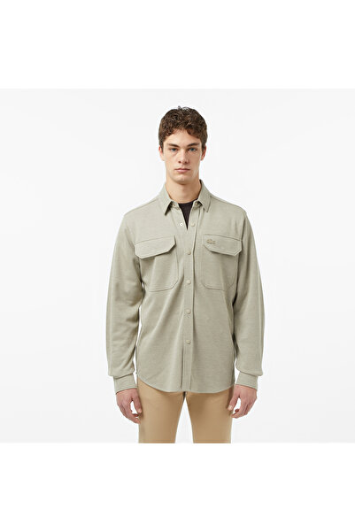 Lacoste Erkek Regular Fit Bej Gömlek