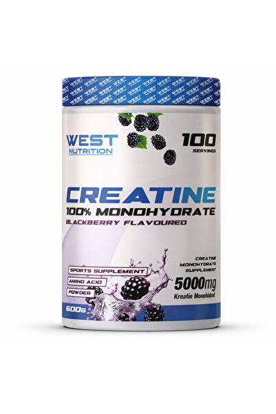 West Nutrition Kreatin Monohidrat ( Creatine ) 600 Gr 100 Servis Böğürtlen Ar...