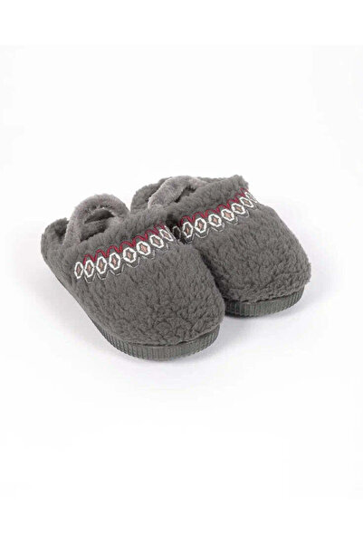 Chirpy Дитячі вишиті деталі Антрацитові домашні капці - Mahe