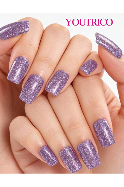 Youtrico ملصقات طلاء أظافر لامعة مكونة من 26 إصبعًا، ذاتية اللصق، أظافر صناعية