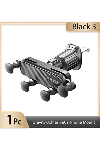 Choice حامل هاتف للسيارة أسود اللون، يُثبّت على فتحة التهوية، متوافق مع أجهزة...