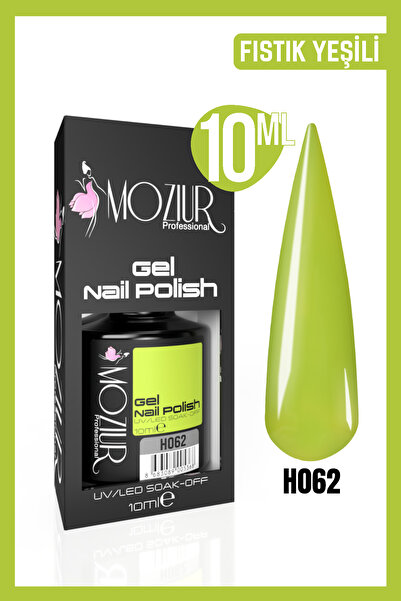 MOZIUR Kalıcı Oje UV Led H062 (YEŞİL SERİSİ) 10ml
