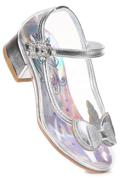 Kiko Kids Rochie de seară cu toc pentru fetiță Unicorn Pantofi transparenți