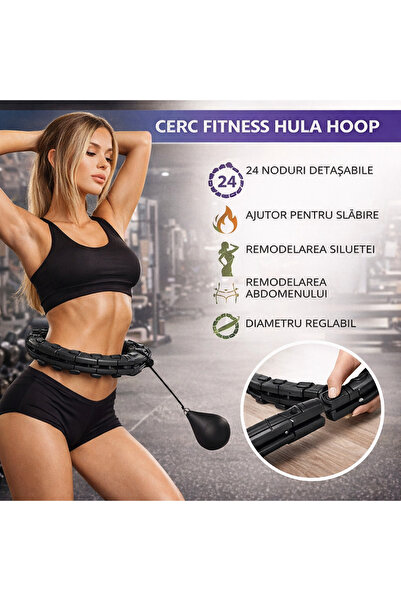 SMARTECH Cerc de fitness Hula Hoop cu greutăți detașabile