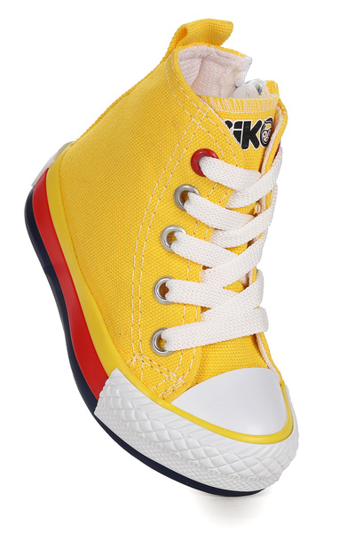 Kiko Kids Tinna Bağcıklı Erkek Çocuk Boğazlı Keten Spor Ayakkabı