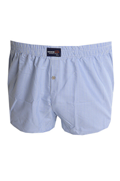 ModeXL Mode XL Large Size Men's Boxer Patterned Poplin 6348 Indigo