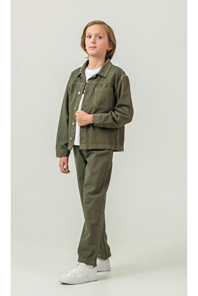 ALG Boys' Gabardine Back Printed Woven Suit 3 Pieces