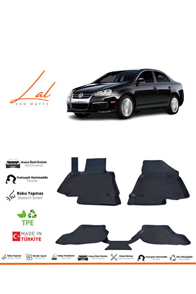 Lal Volkswagen Jetta 2006-2011 3d Havuzlu Paspas