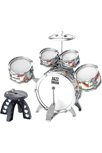 Choice 5 drums with 1 chair Kids Drum Set Toddler Jazz Drum Kit Toys with Sto...