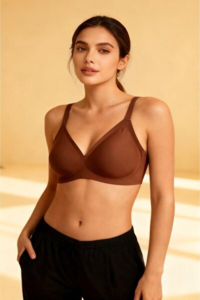 Sensu Laser Cut Seamless Ghost Bra with Removable Pads and Adjustable Straps ...