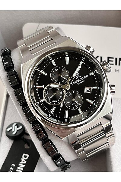 Daniel Klein Exclusive Multifonksiyon Erkek Kol Saati Çelik Kordon+Bileklik H...