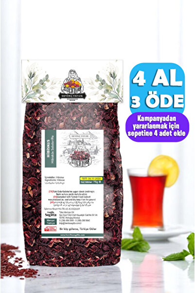 Organik Teyze Sevinç Hibisküs, Bamya Çiçeği, Mekke Gülü, Nar Çiçeği, Hibiscus...