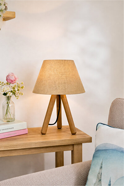 HOMİNG Luce Design Evmodu - عاكس الضوء الخشبي بثلاثة أرجل