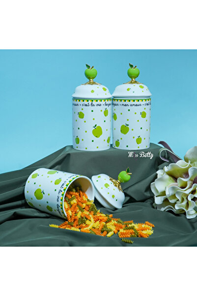 Miss Betty طقم توابل بورسلين كبير من مون أمار مكون من 3 قطع