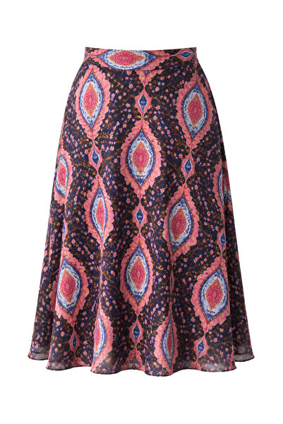 Retrobird Valerie Şifon Astarlı Uzun Etek Kadın Kahverengi