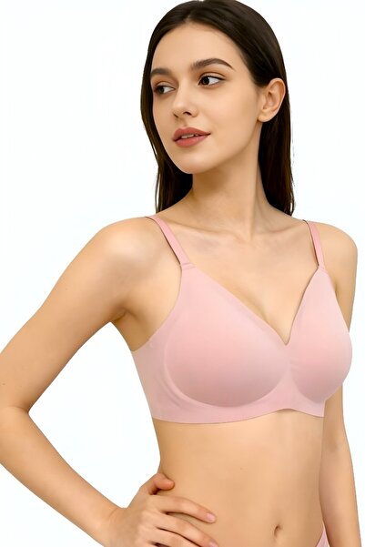 Sensu Laser Cut Seamless Ghost Bra with Removable Pads and Adjustable Straps ...