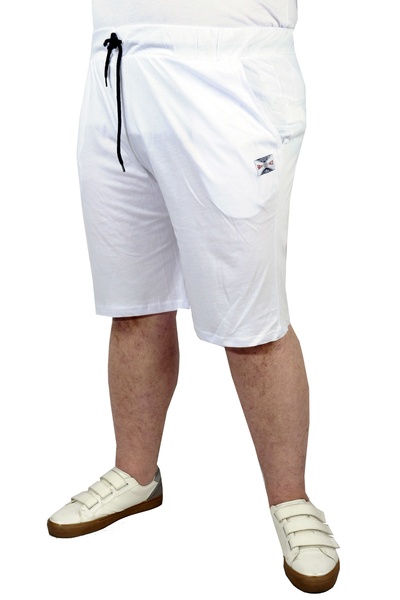 ModeXL Mode XL Men's Capri Single Jersey Sweep Check 22137 White