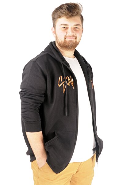 ModeXL Mode XL Чоловічий світшот з капюшоном Stay Wise 21518 Чорний