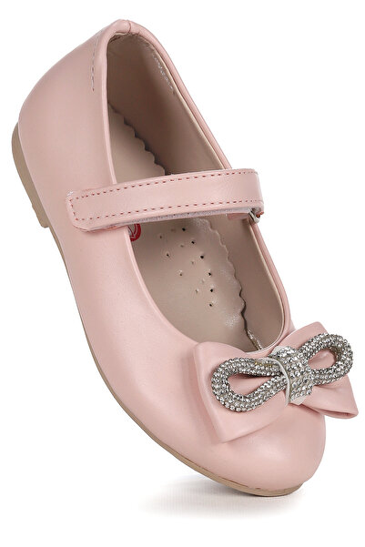 Kiko Kids Papion Papion Stone Velcro Pantofi de balerina pentru fete