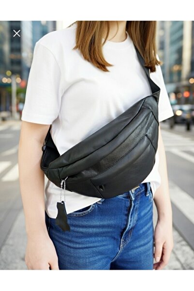 Mocikon Hakiki Deri Unisex Freebag Çanta