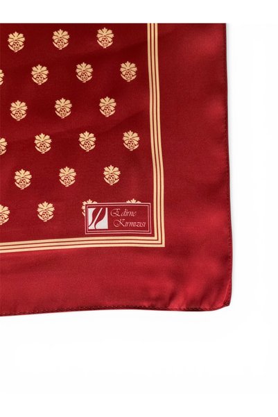 EDİRNE KIRMIZISI Edirne Red Classic Pattern 65X65 Scarf