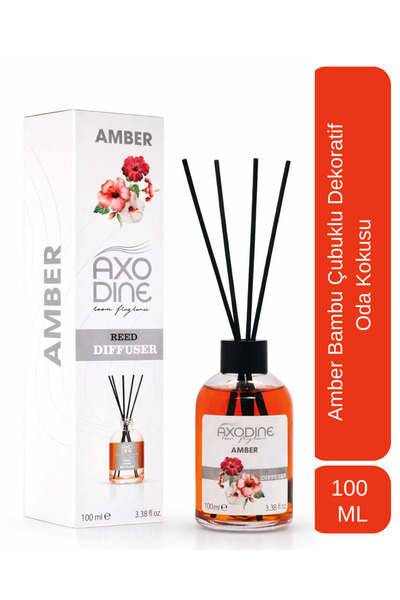 axodine Amber Bambu Fiber Çubuklu Yüksek Yayılım Oda Kokusu 100 ml