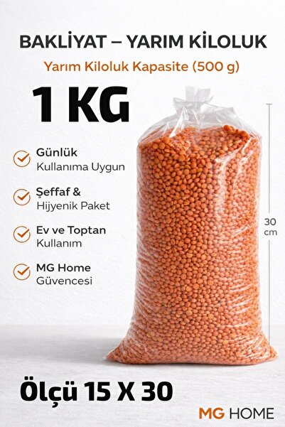 VENON 1 kg 🧡 Half Thick Pulses Bag 🧡   0.500 Gram Capacity 🧡 Nylon Bag Ref...