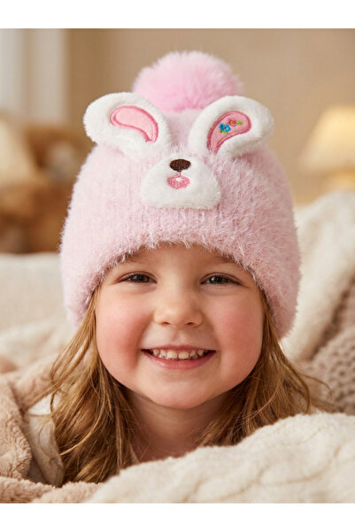 PIECE SIGNATURE Beretă moale de lux pentru fete, căptușită cu lână (4-8 ani)